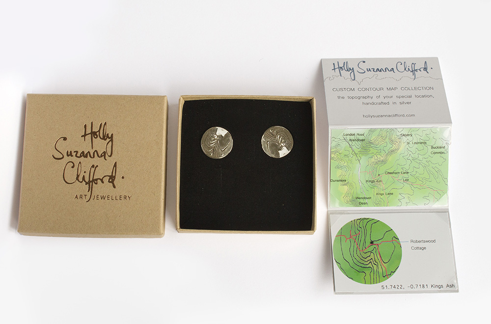 Pin & contour map card (web) - Holly Suzanna Clifford